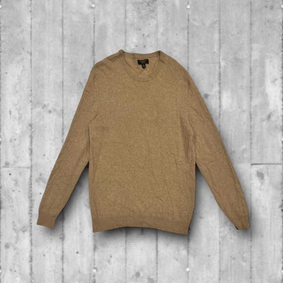 ★ Cashmere Club Room Luxury Tan Soft Lightweight Crewneck Sweater ★ - Picture 7 of 7